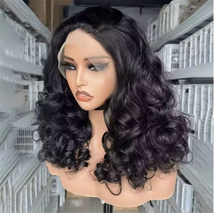 20” natural colour bouncy wig2